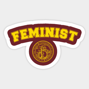 Feminist Collegiate Sticker